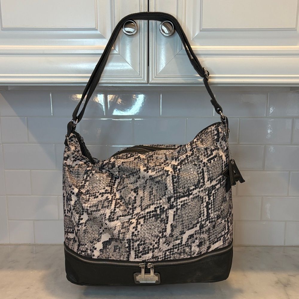Armani Exchange Bag Purse Handbag Snakeskin Patterned Convertible Shoulder Bag